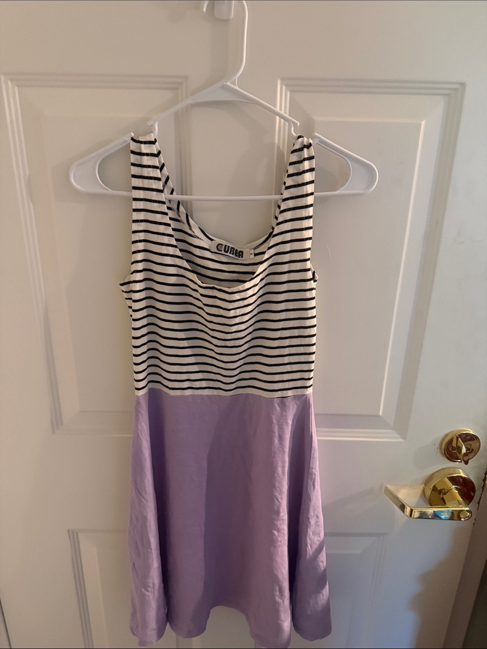 CUBA Striped Tank Top + Lavender Skirt Dress